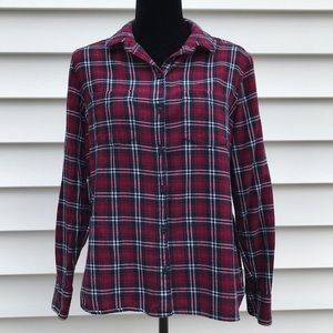 Women Woolrich brand button up flannel shirt